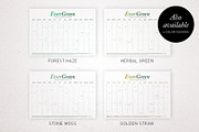 Undated Eco Wall Calendar Template, a Poster Template by Elibee (Thumbnail 4 of 8)