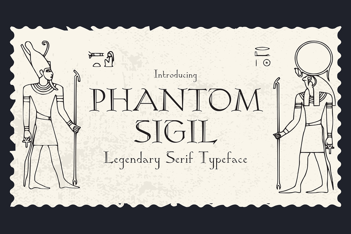 Phantom Sigil - Ancinet Serif, a Serif Font by HipFonts (Photo 1 of 8)