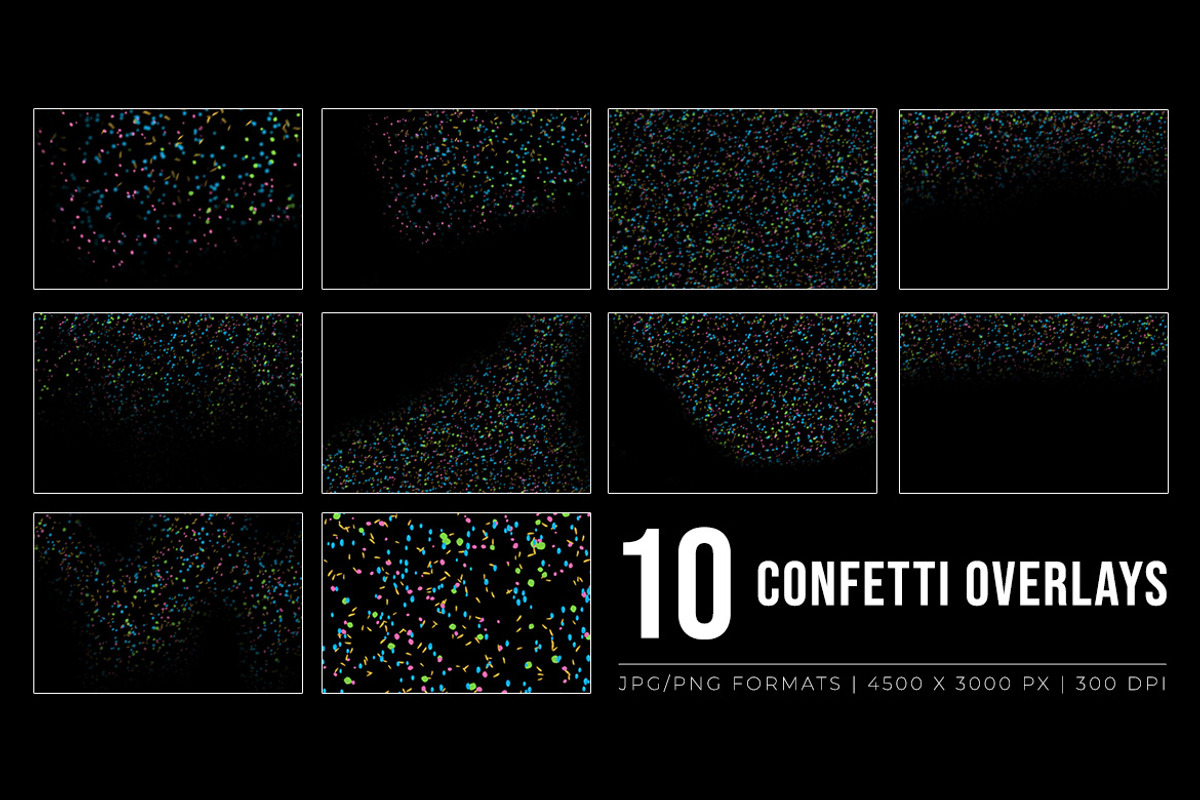 Confetti Party Overlay, a Texture Graphic by Pitchlook.Studio (Photo 3 of 3)