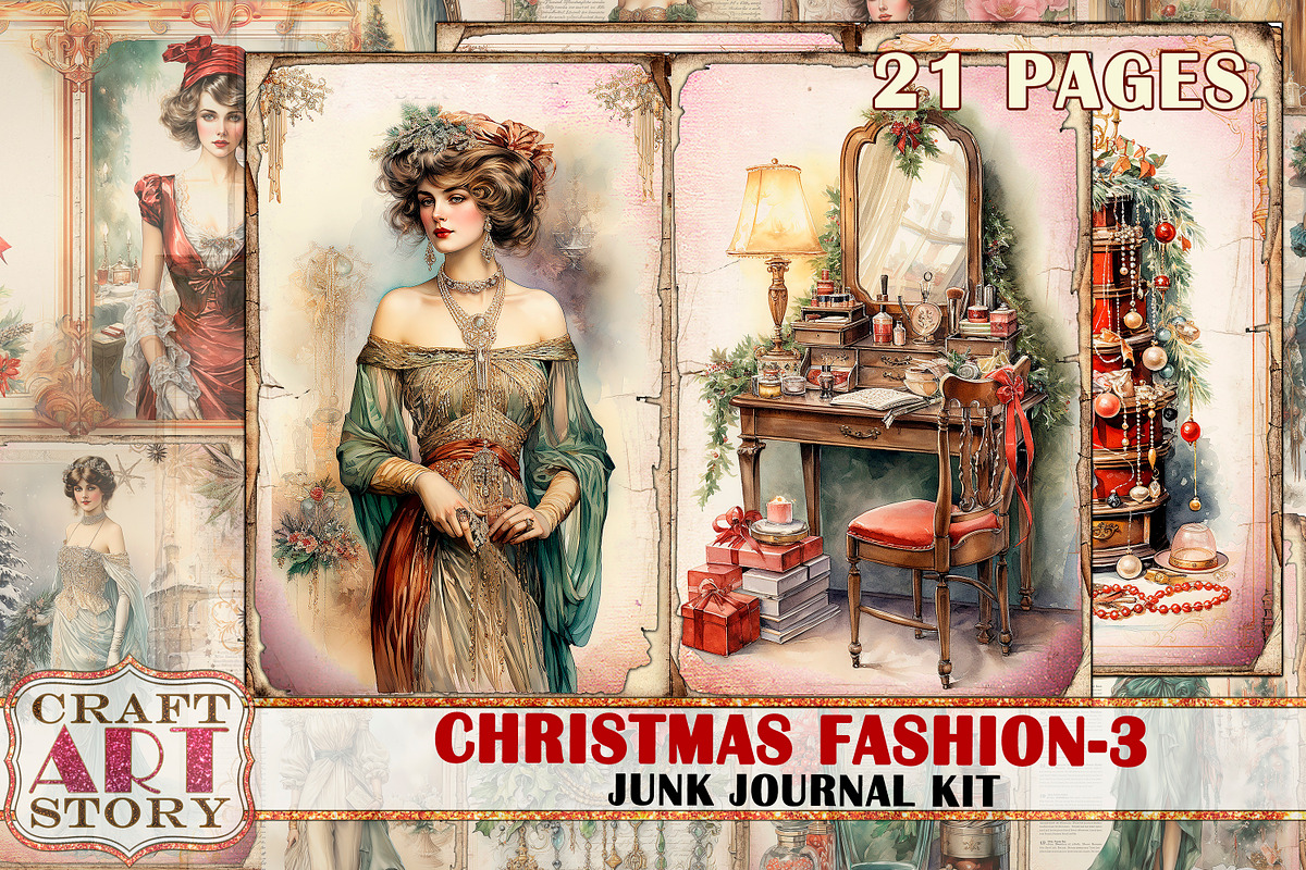 Christmas Fashion-3, a Person Illustration by CraftArtStory (Photo 1 of 7)