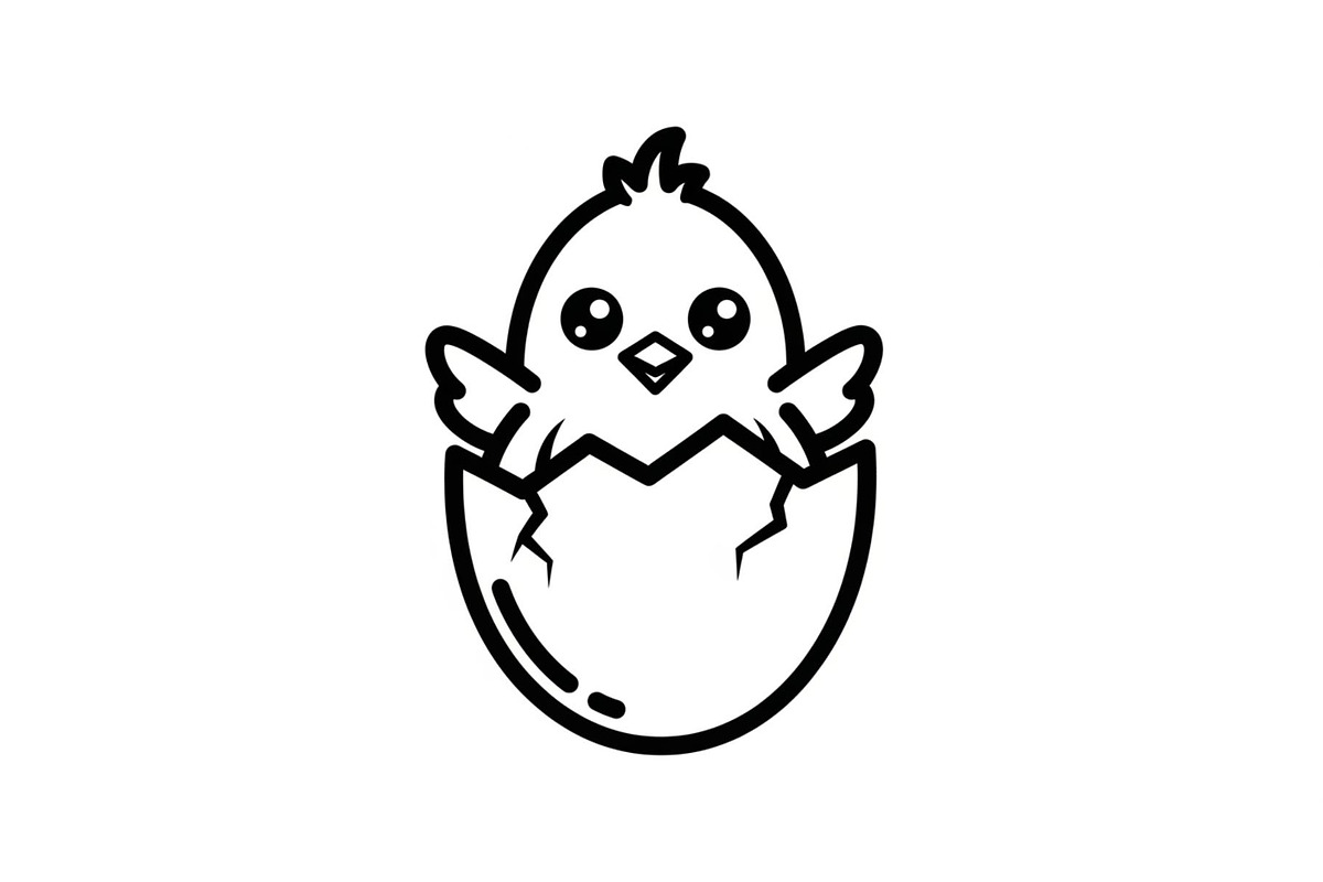 Cute Easter Chick Hatch Vector Bundl, an Illustration by jahid234 (Photo 8 of 51)