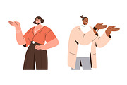 People pointing, presenting set, a Person Illustration by Good Studio (Thumbnail 5 of 5)