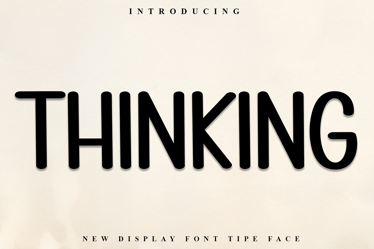 Thinking, a Sans Serif Font by FreshTypeINK (Photo 1 of 8)
