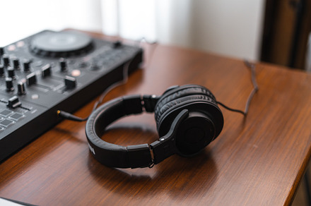 Close-up  dj controller and Sound mixing desk at home, an Arts & Entertainment Photo by Art Rachen