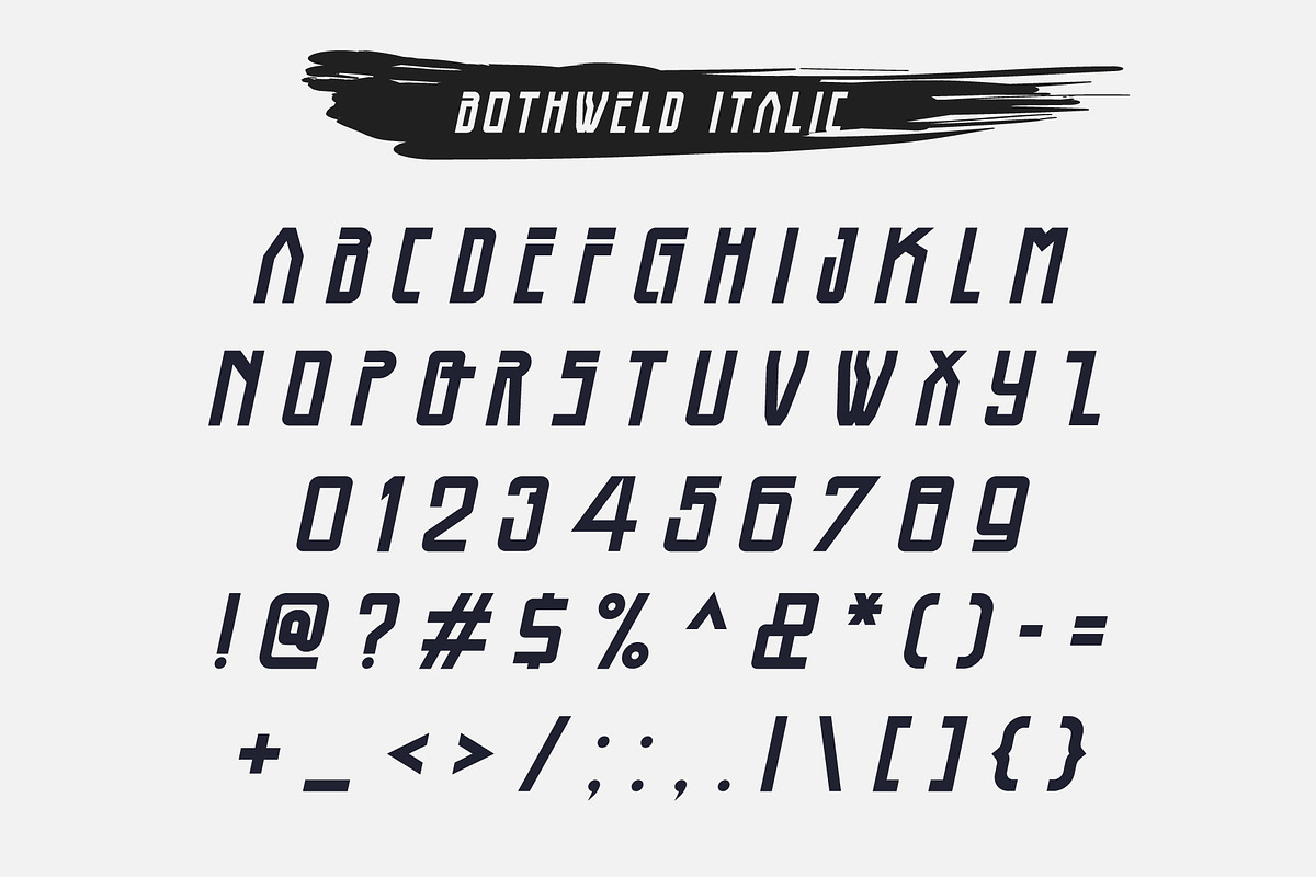 Bothweld Typeface, a Sans Serif Font by Izalsye (Photo 8 of 9)