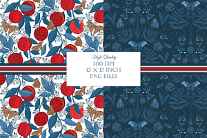 William Morris Butterfly Pattern III