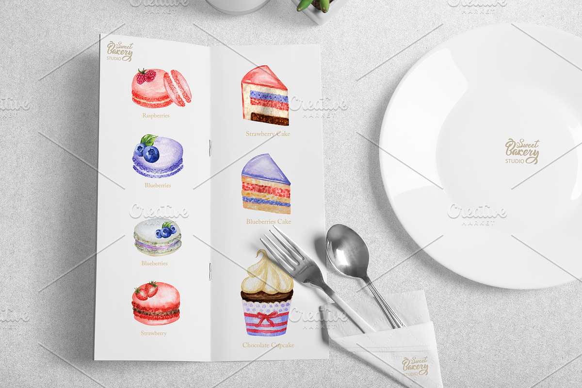 Sweet Cake Baking Watercolor clipart, an Object Graphic by svetlanaARTdreams (Photo 5 of 10)