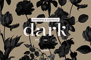 Dark Bloom Elegant Floral Pattern, a Pattern Graphic by likorbut (Thumbnail 1 of 12)