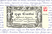 1742 Civilite, a Blackletter Font by GLC Foundry (Thumbnail 1 of 2)