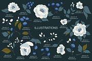 Blueberry Garden Elegant Pattern, a Pattern Graphic by Mariia Kovalchuk (Thumbnail 3 of 12)