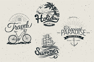 Vintage Summer Badges