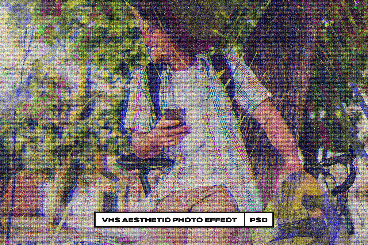 VHS Aesthetic Photo Effect, a Layer Style Add-On by dokudokunomi (Photo 1 of 4)