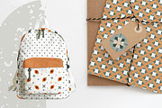 Autumn Geometric Seamless Patterns, a Pattern Graphic by KomannaArt (Thumbnail 6 of 8)