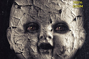 Creepy Baby Doll Invitation, an Invitation Template by 1208designs (Thumbnail 3 of 6)