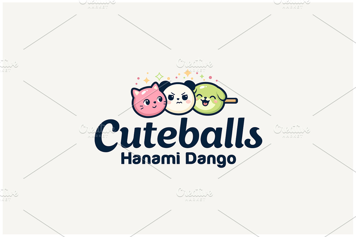 Hanami Dango Japanese Dumplings logo, a Branding & Logo Template by Enola99d (Photo 2 of 2)