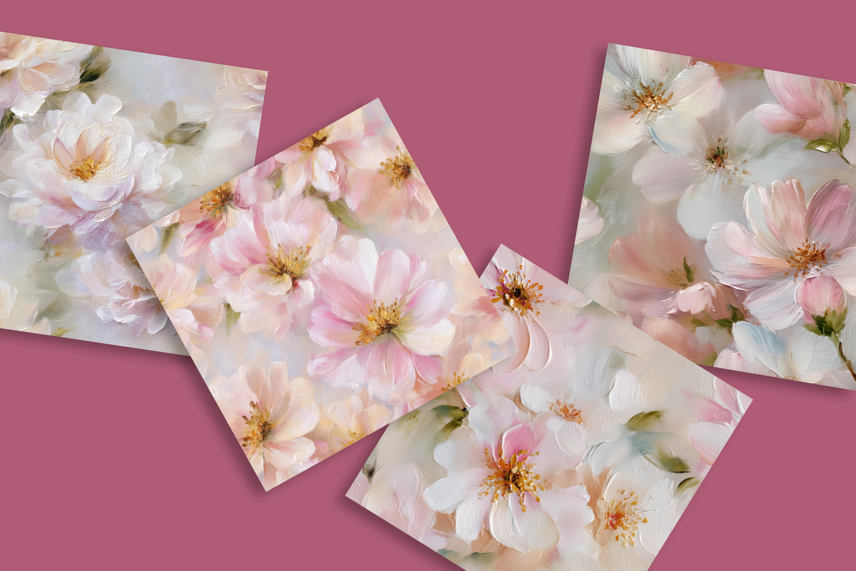 Spring Cherry Bloom Patterns Set, a Pattern Graphic by LoveDesignShop (Photo 4 of 7)