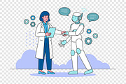 Human & AI Cooperation Illustration, a Technology Illustration by Partikusi Design (Thumbnail 3 of 3)