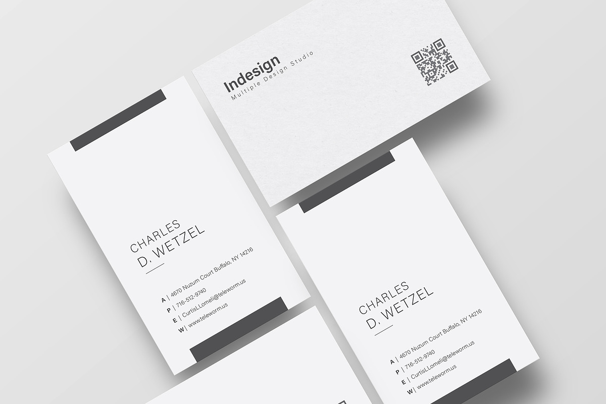 Minimalist Business Card Template, a Business Card Template by TelaTemplates (Photo 1 of 7)