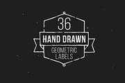 Hand drawn geometric labels, an Object Graphic by danielcomerci (Thumbnail 1 of 2)