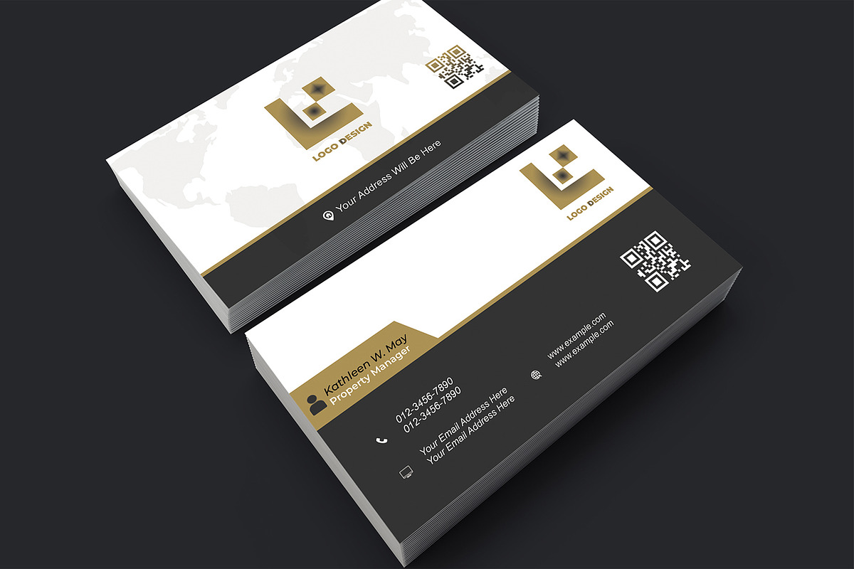Modern Real Business Card PSD preview 5