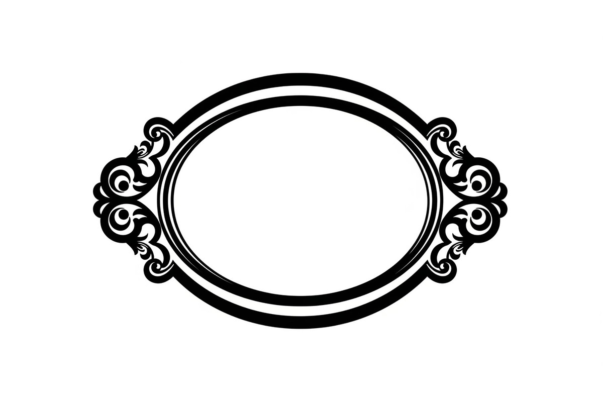 Vintage Oval Frame Vector Bundle, an Illustration by musafir_fashion (Photo 12 of 31)