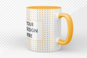 11oz Accent Mug Video Mockup