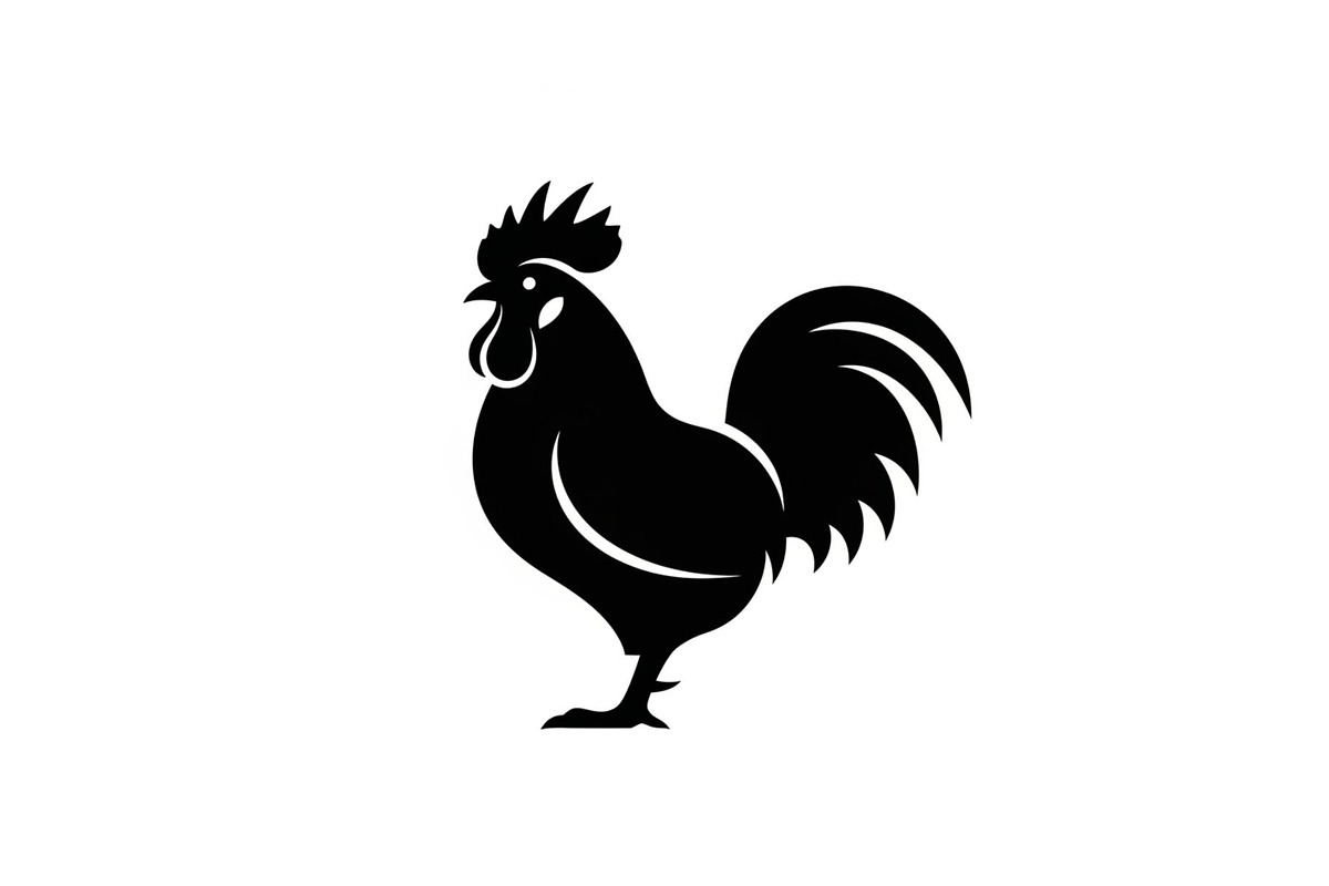 Rooster Chicken Silhouette Vector Bu, an Illustration by Designs_River (Photo 44 of 51)