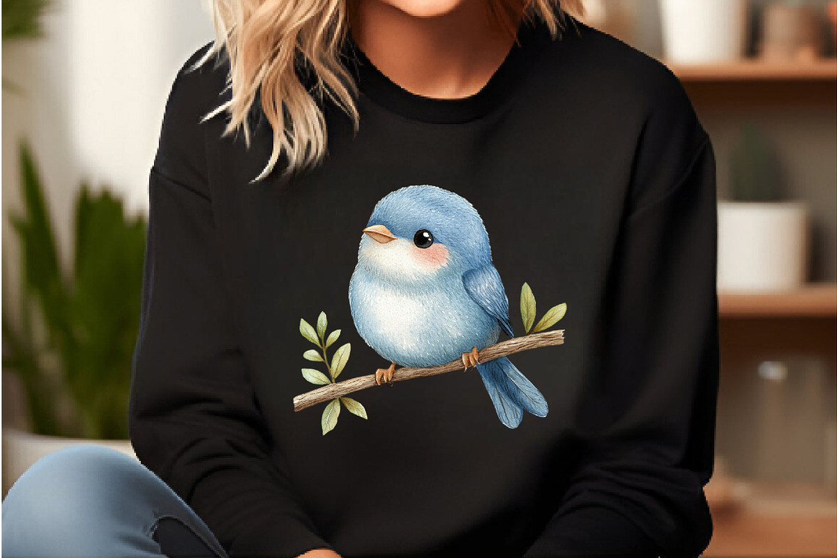 Cute Birds on Branch Clipart, an Illustration by DreamCafeArt (Photo 7 of 9)