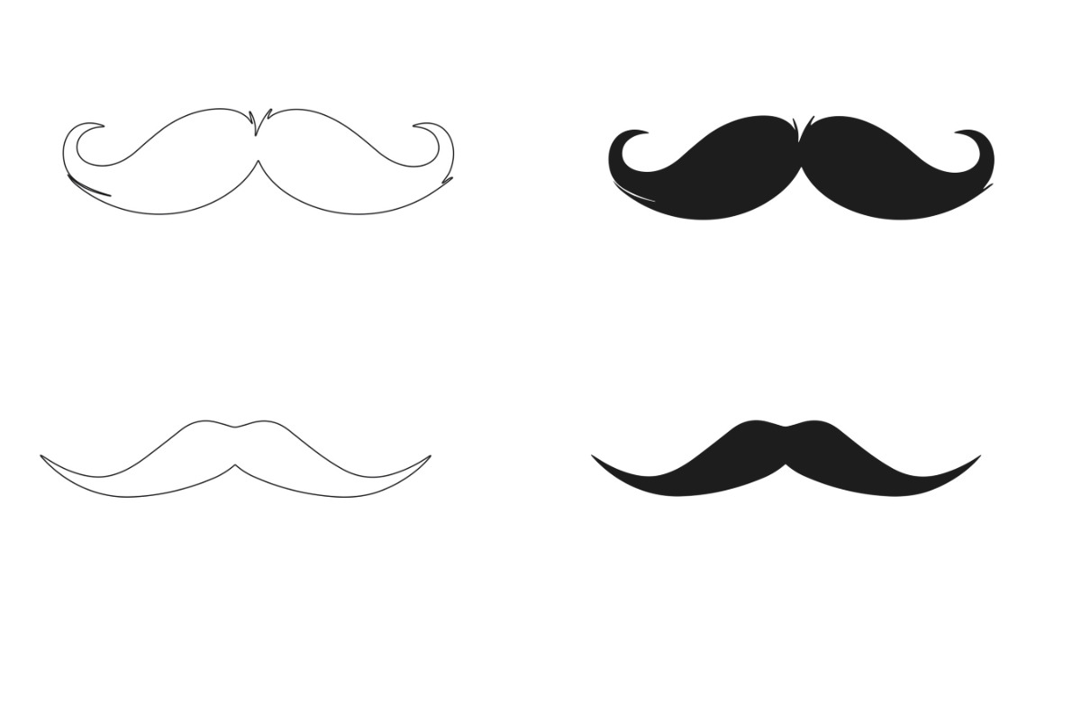 Hipster Moustaches Set 1 Procreate, a Brush Add-On by Disasterology Ink (Photo 10 of 10)