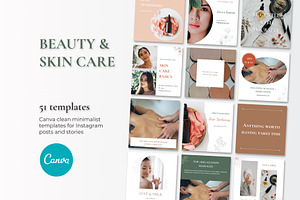 Beauty Instagram Canva templates