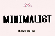 Minimalist, a Script Font by FreshTypeINK (Thumbnail 1 of 8)