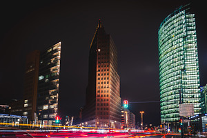Potsdamer Platz at night