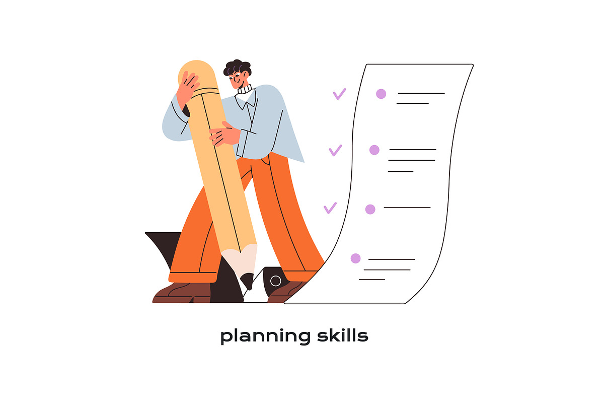 Soft skills for work, business set, a Person Illustration by PaperTrident (Photo 8 of 16)