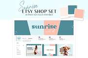 Boho Etsy Success Shop Kit, a Branding & Logo Template by Macarons and Mimosas (Thumbnail 1 of 9)