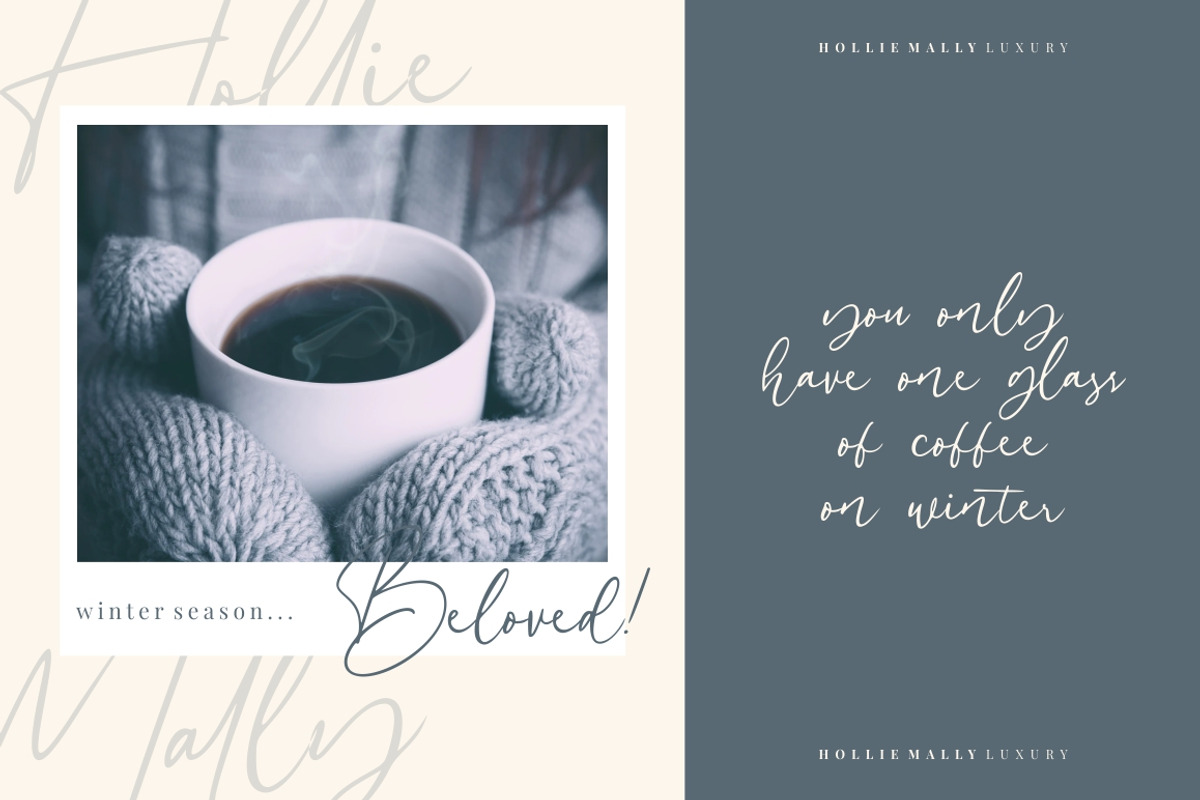 Hollie Mally, a Script Font by Good Java Studio (Photo 10 of 11)