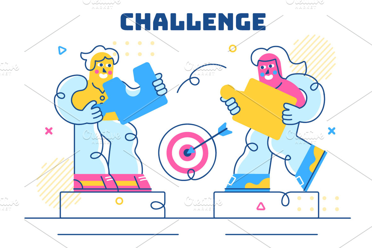 10 Business Challenge Illustration, a Person Illustration by denayunebgt (Photo 4 of 4)