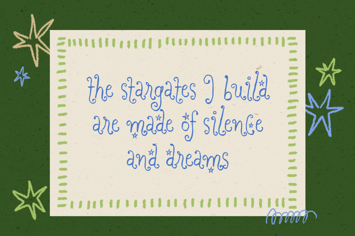 Dreaming Ocean | Curly Whimsy Font, a Handwritten Font by type peace (Photo 5 of 15)