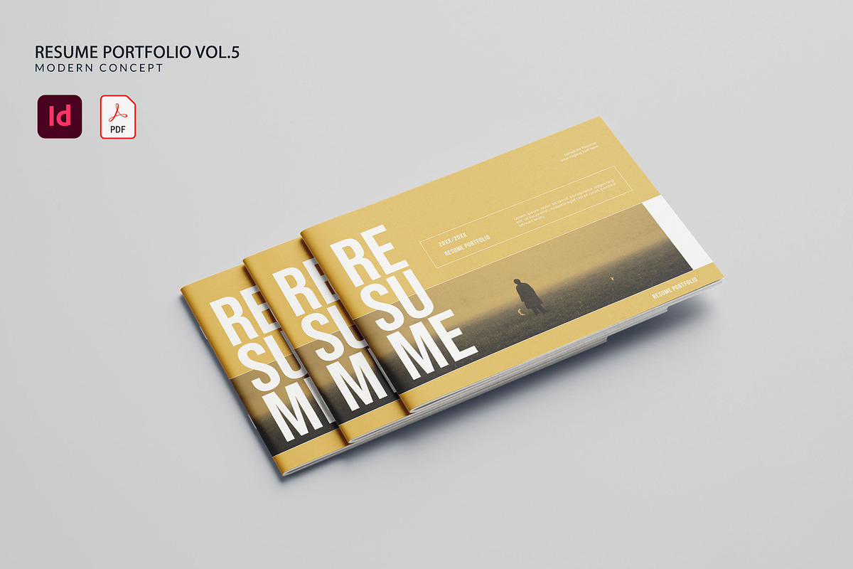 Resume Portfolio Vol.5, a Resume Template by Bewalrus Studio (Photo 1 of 10)