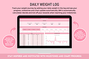 Weight Loss Tracker + Habit Tracker, a Templates & Theme by SunshineStudioBoutique (Thumbnail 4 of 10)