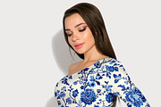 Chinoserie Floral Seamless Pattern, a Pattern Graphic by Olya Creative (Thumbnail 6 of 8)