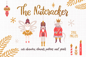 Nutcracker ballet. Magical clipart