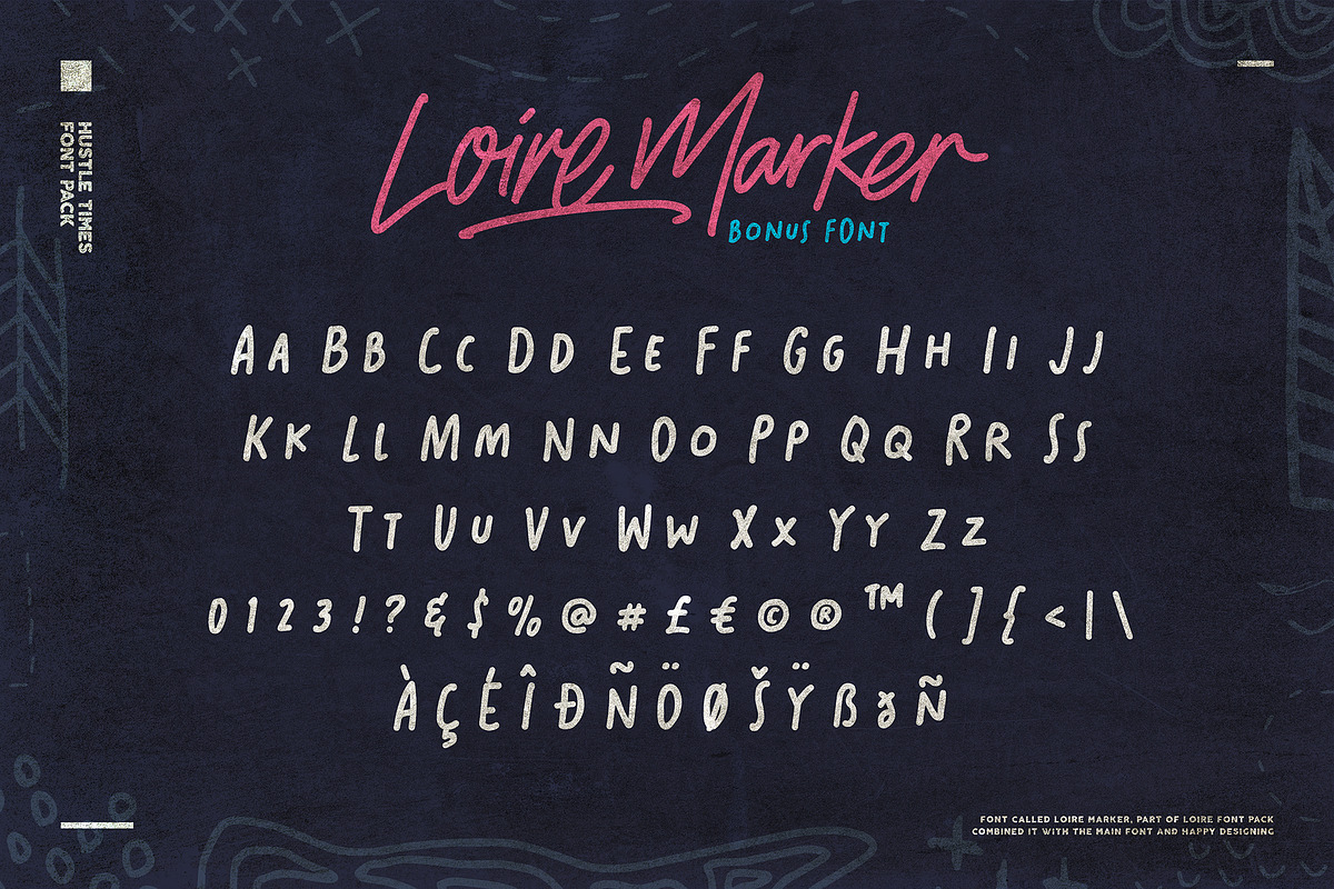 Hustle Times + Extras, a Script Font by Heybing Supply Co. (Photo 10 of 10)