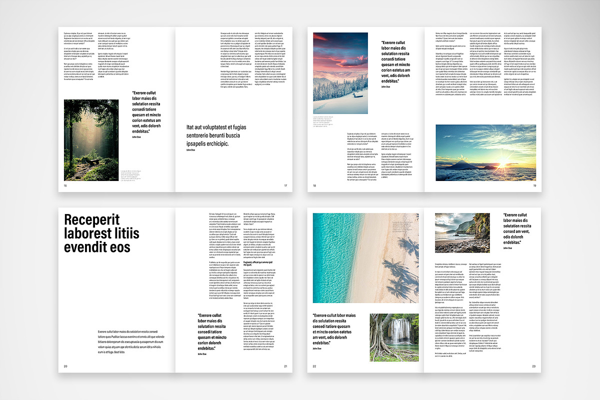 Clean and Elegant Magazine Template preview 4
