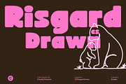 CS Risgard Drawn, a Sans Serif Font by Craft Supply Co. (Thumbnail 1 of 8)