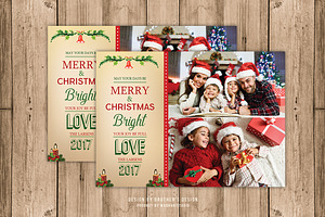 Bright Christmas Card Template