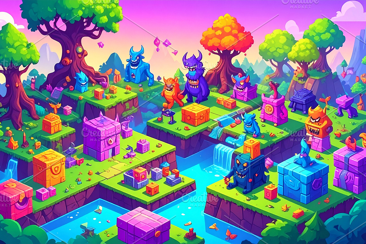 24 Game Platform Background, a Background Photo by Design_Planet (Photo 2 of 12)