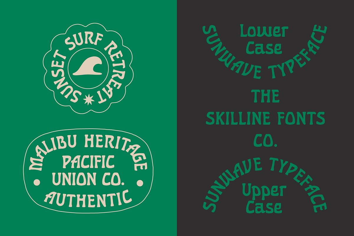 SFC Sunwave, a Serif Font by Skilline Supply Co. (Photo 6 of 10)