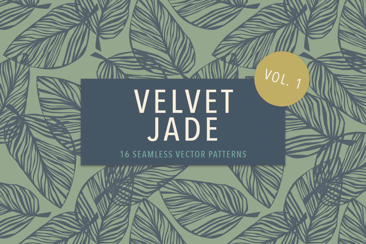 16 Velvet Jade Botanical Patterns, a Pattern Graphic by Jennadesigns (Photo 10 of 10)