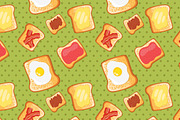 Eggs and toasts, a Pattern Graphic by kostolom3ooo (Thumbnail 2 of 5)