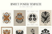 Linocut Garden | Poster Builder, an Object Graphic by KetteCreate (Thumbnail 10 of 20)